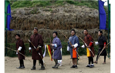 Le tir à l'arc au Bhoutan