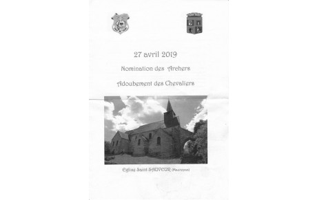 Adoubement en l'Eglise Saint Sauveur