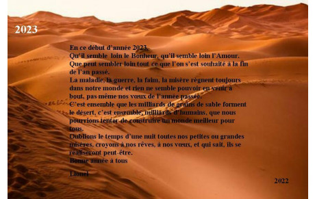 Bonne année 2023