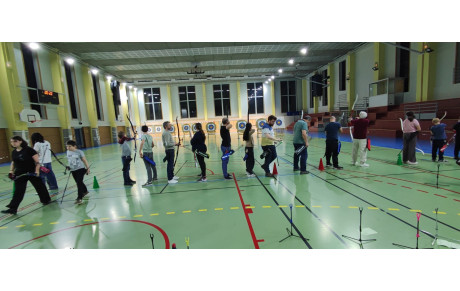 Tir aux fromages et passage de flèches en commun